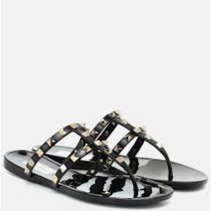 Use women Valentino Garavani Rockstud jelly sandals size 38